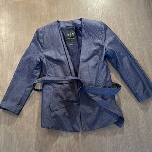 Armani Exchange Blue Blazer